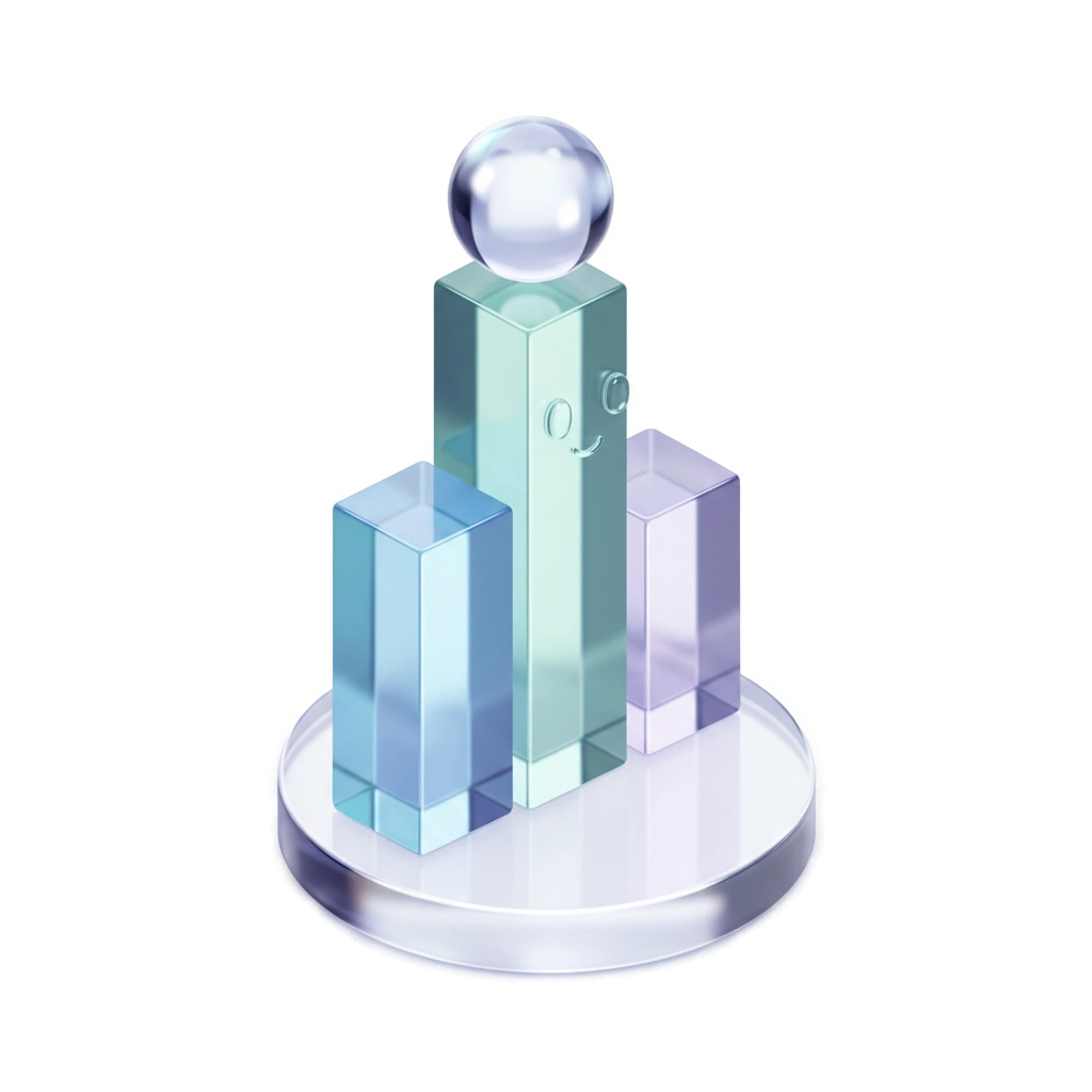 chart icon in Glass style
