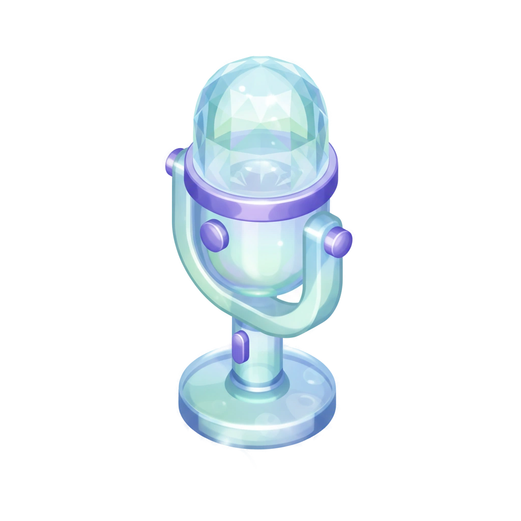 mic icon in Glass style